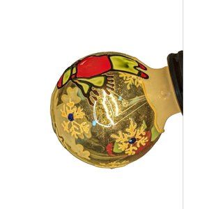 Sunbeam Hand Painted  25W Medium Base Santa Art Light Bulb Christmas Santa